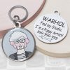 andy warhol Funny dog id tag for pets