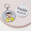 freddie mercury Funny cat id tag for pets