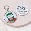 Joker Funny cat id tag for pets