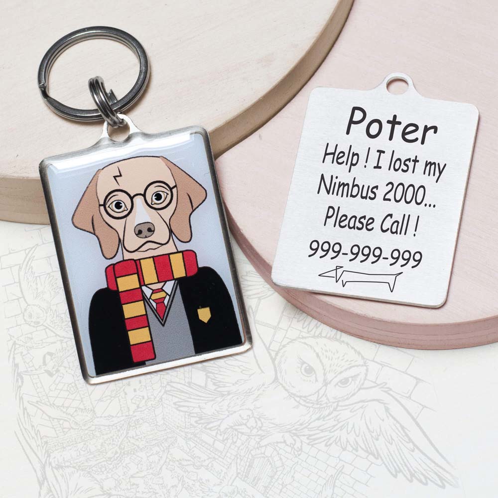 Personalized harry potter Dog ID Tag Military harry potter Funny dog id tag for pets