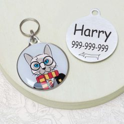harry potter Funny cat id tag for pets