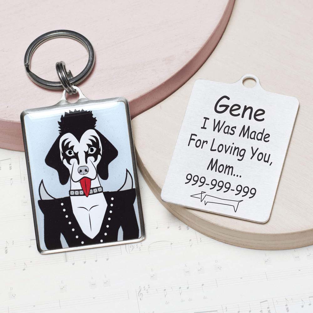 Personalized kiss Dog ID Tag Military kiss Funny dog id tag for pets