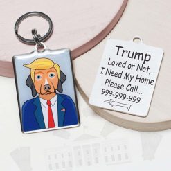 Donald Trump Funny dog id tag for pets