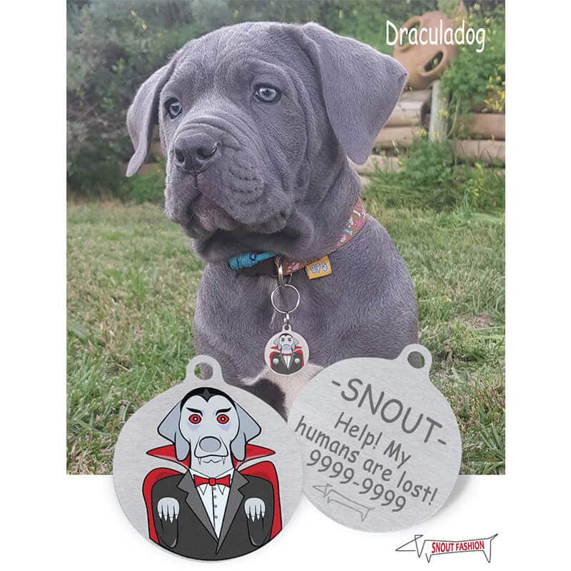 personalized Dracula dog Tag