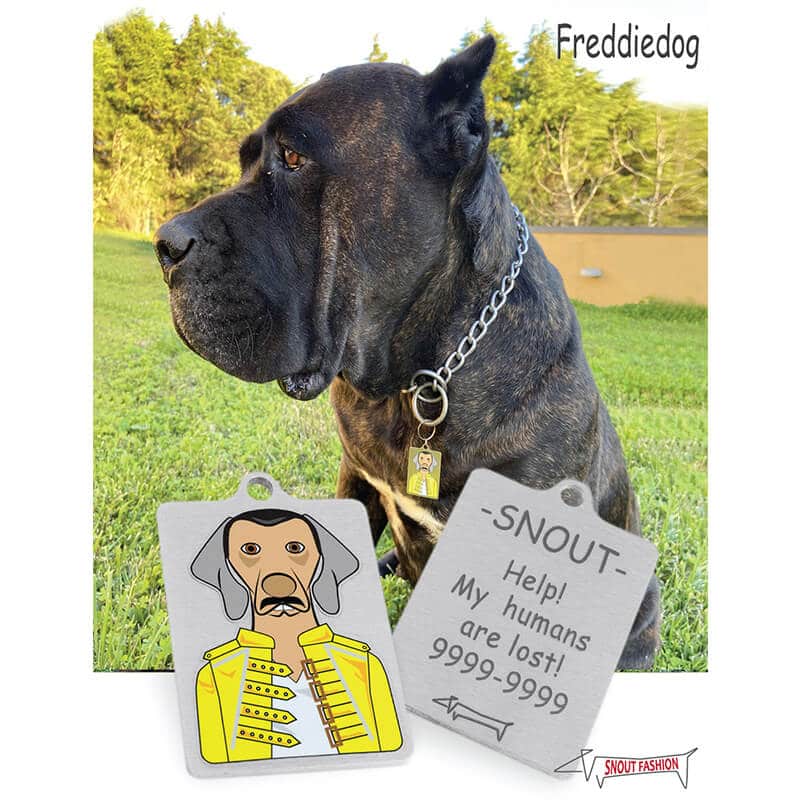 Personalized Freddie Mercury dog Tag