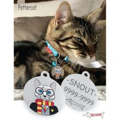 Personalized Potter cat Tag
