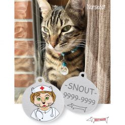 Personalized Nurse cat Tag