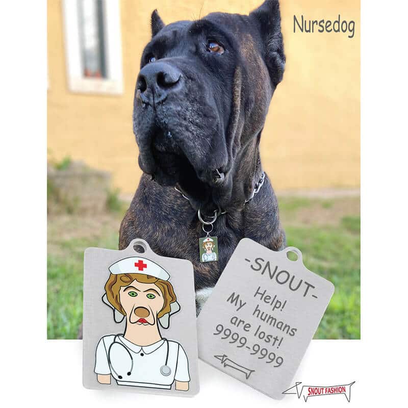 personalized Nurse dog Tag