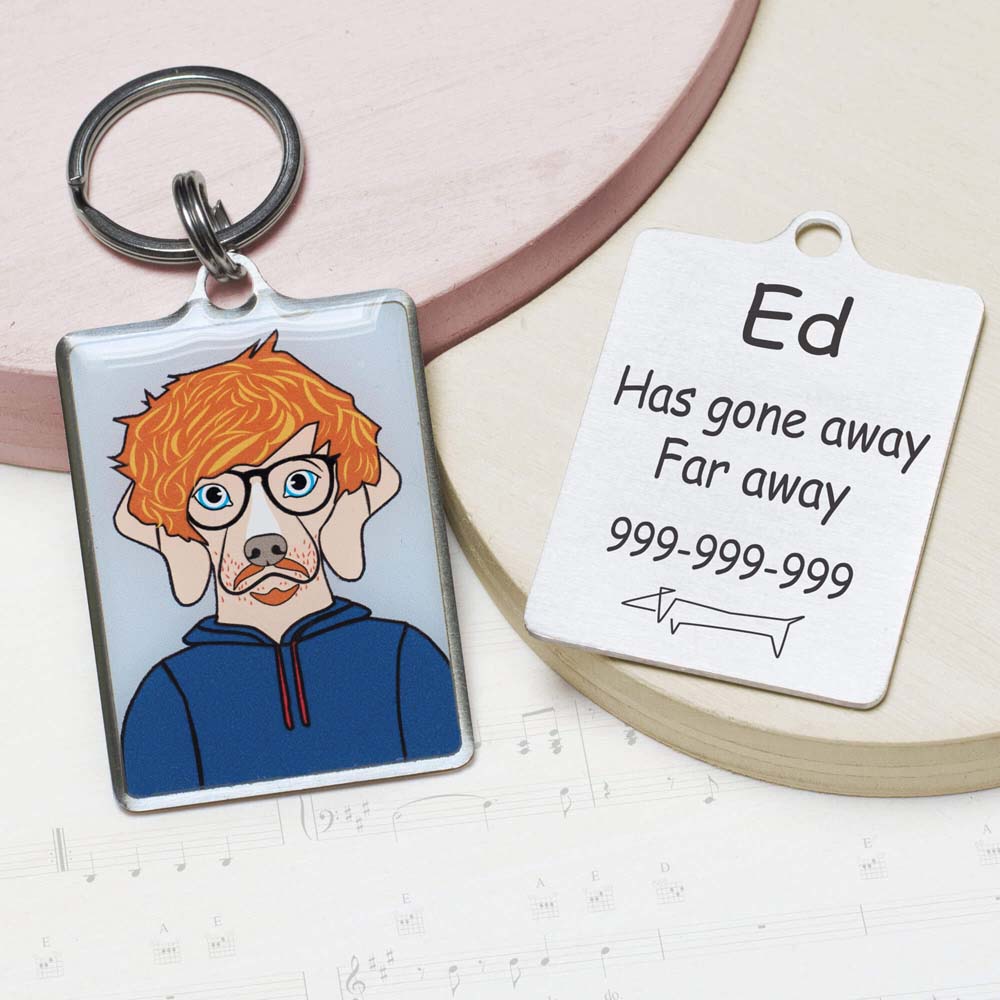 Personalized ed sheeran Dog ID Tag Military ed sheeran Funny dog id tag for pets