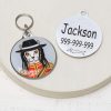 michael jackson Funny cat id tag for pets