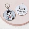 kiss Funny cat id tag for pets