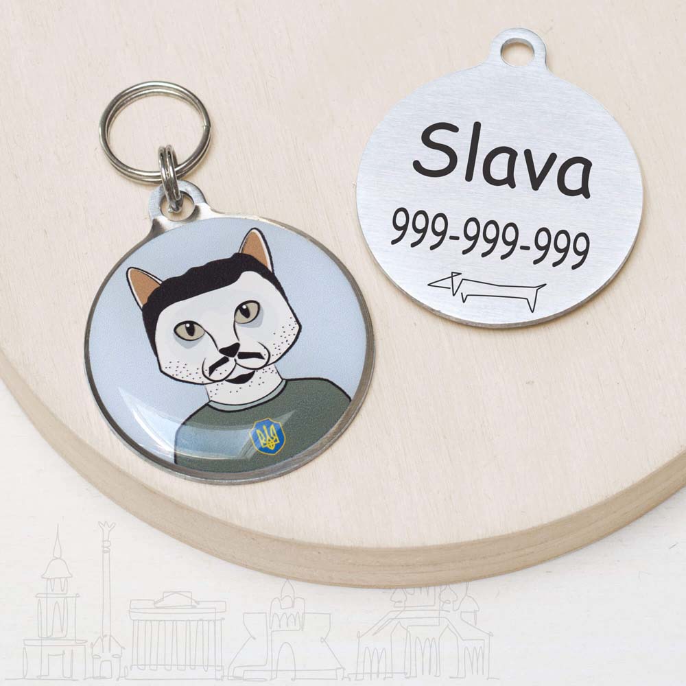 Zelensky Funny cat id tag for pets Zelensky Funny cat id tag for pets